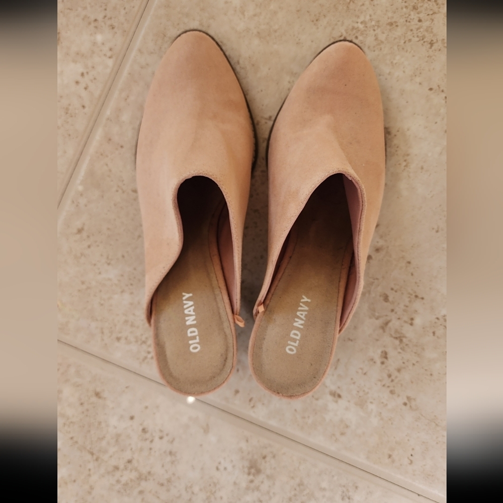 Old Navy Mule Booties Womens English rose size 7.5